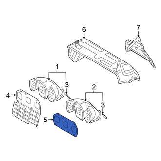 Volkswagen OE - Right Exhaust Manifold Gasket