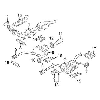 Volkswagen OE - Exhaust System - Exhaust Components (FWD 3.6L)