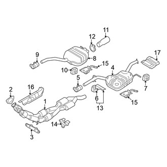 Volkswagen OE - Exhaust System - Exhaust Components (3.6L)