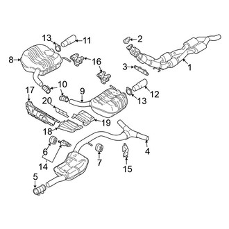 Volkswagen OE - Exhaust System - Exhaust Components (AWD)