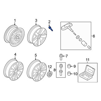 Volkswagen OE - Tire Valve Stem