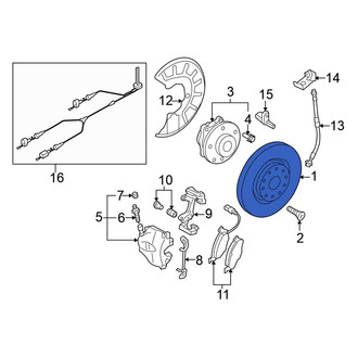 Volkswagen OE - Front Disc Brake Rotor
