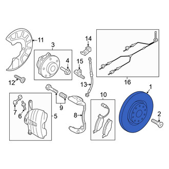 Volkswagen OE - Front Disc Brake Rotor