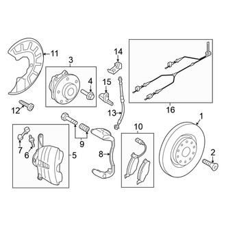 Volkswagen OE - Front Suspension - Brake Components (340 x 30 mm)