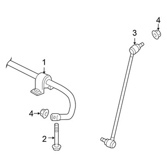 Volkswagen OE - Front Suspension - Stabilizer Bar & Components (AWD)