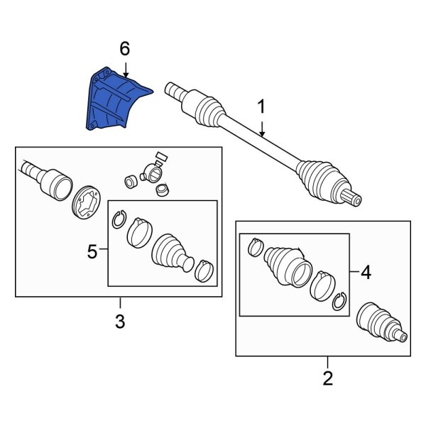 CV Joint Splash Shield