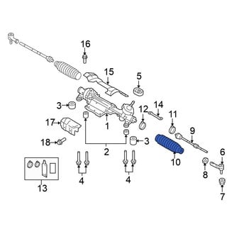 Volkswagen OE - Front Rack and Pinion Bellows