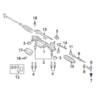 Volkswagen OE - Steering Knuckle Nut