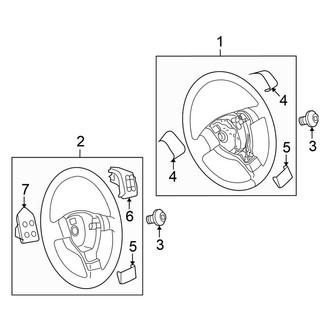 Volkswagen OE - Steering Wheel & Trim (Code: 2PP, 2FY, 2FQ, 2FU, 2PK, 2ZU)