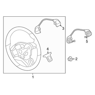 Volkswagen OE - Steering Wheel & Trim (Code: 1XH, 1XP, 1XY, 2JF, 2FW)