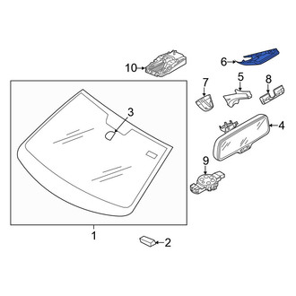 Volkswagen OE - Front Upper Interior Rear View Mirror Cover