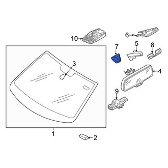 Volkswagen OE - Front Upper Interior Rear View Mirror Cover