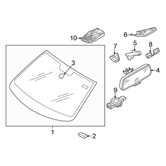 Volkswagen OE - Windshield Glass