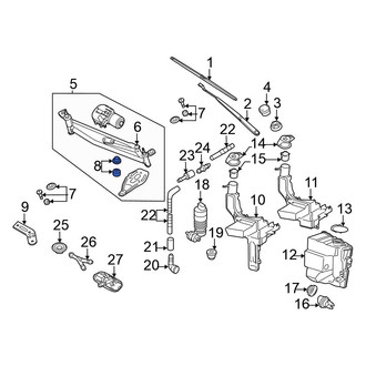 Volkswagen OE - Wiper Motor Hardware Kit