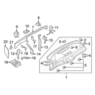 Volkswagen OE - Instrument Panel (To 11/05/2010, to VIN 3C9536397)