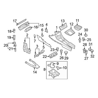 Volkswagen OE - Front Console (To 11/5/10)