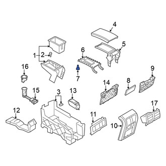 Volkswagen OE - Console Armrest Bumper