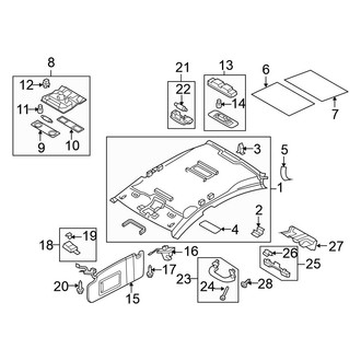 Volkswagen OE - Roof - Interior Trim (W/O Sunroof)