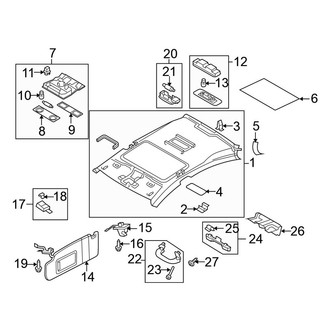 Volkswagen OE - Roof - Interior Trim (With Sunroof)
