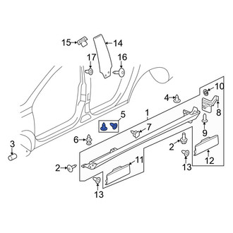 Volkswagen OE - Door Molding Grommet