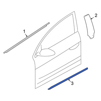 Volkswagen OE - Front Left Door Molding
