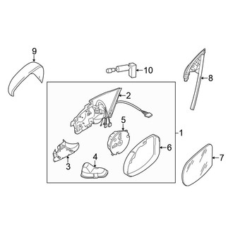 Volkswagen OE - Front Door - Outside Mirrors