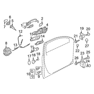 Volkswagen OE - Front Door - Lock & Hardware