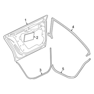 Volkswagen OE - Rear Door - Door & Components