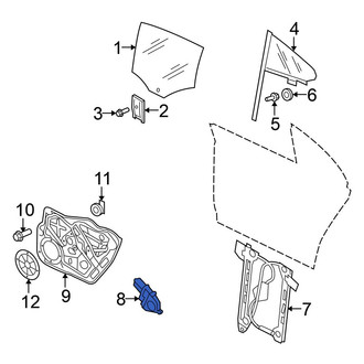 Volkswagen OE - Rear Right Window Motor