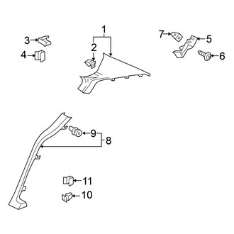 Volkswagen OE - Quarter Panel - Interior Trim