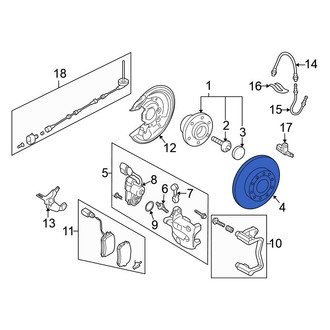 Volkswagen OE - Rear Disc Brake Rotor