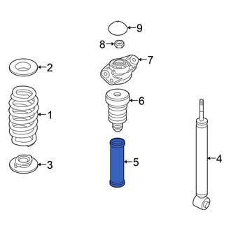 Volkswagen OE - Rear Suspension Shock Absorber Bellows