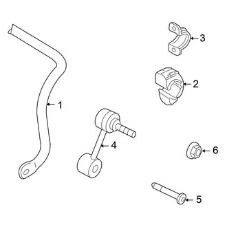 Volkswagen OE - Rear Suspension - Stabilizer Bar & Components (FWD)