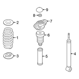 Volkswagen OE - Rear Suspension - Shocks & Components (AWD)