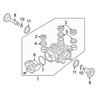 Volkswagen OE - Rear Suspension - Axle & Differential (Executive AWD)