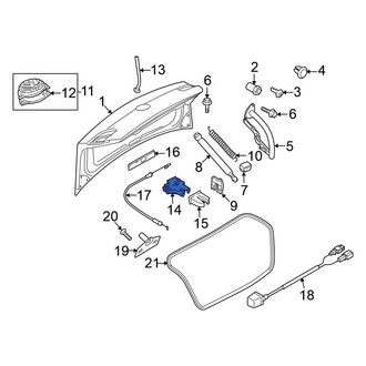 Volkswagen OE - Rear Deck Lid Latch