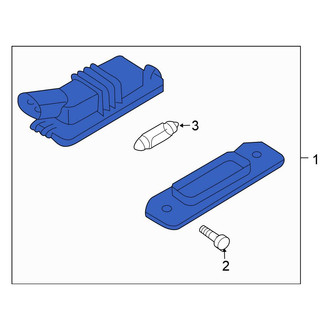 Volkswagen OE - Rear License Plate Light Assembly