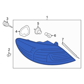 Volkswagen OE - Rear Left Tail Light Assembly