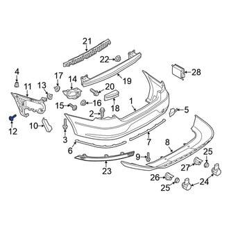 Volkswagen OE - Quarter Panel Splash Shield Bolt