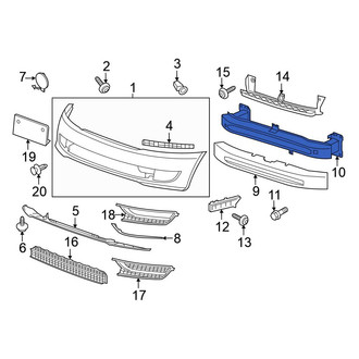 Volkswagen OE - Front Bumper Impact Bar
