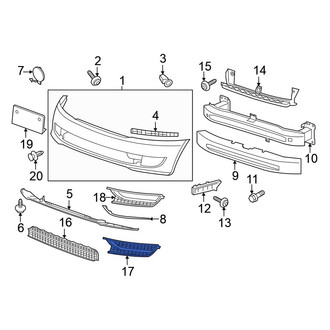 Volkswagen OE - Front Left Grille