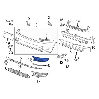 Volkswagen OE - Front Right Grille
