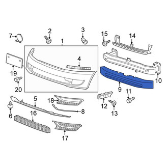 Volkswagen OE - Front Bumper Impact Absorber