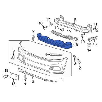 Volkswagen OE - Front Bumper Impact Absorber