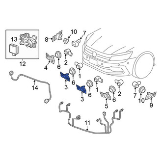 Volkswagen OE - Left Inner Parking Aid Sensor Bracket