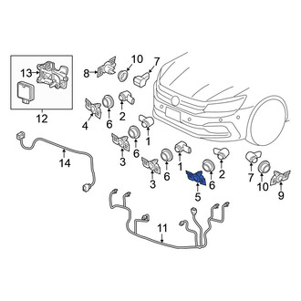Volkswagen OE - Left Outer Parking Aid Sensor Bracket