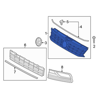 Volkswagen OE - Front Upper Grille