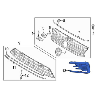 Volkswagen OE - Front Left Outer Grille