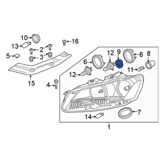 Volkswagen OE - Front Headlight Retaining Ring