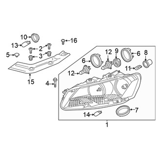 Volkswagen OE - Front Lamps - Headlamp Components (Halogen)